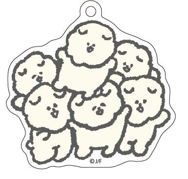 もっさりもさお　アクリルキーホルダー　　６つ子もさ