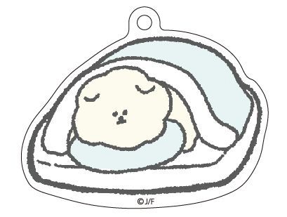 もっさりもさお　アクリルキーホルダー　　ねるもさ