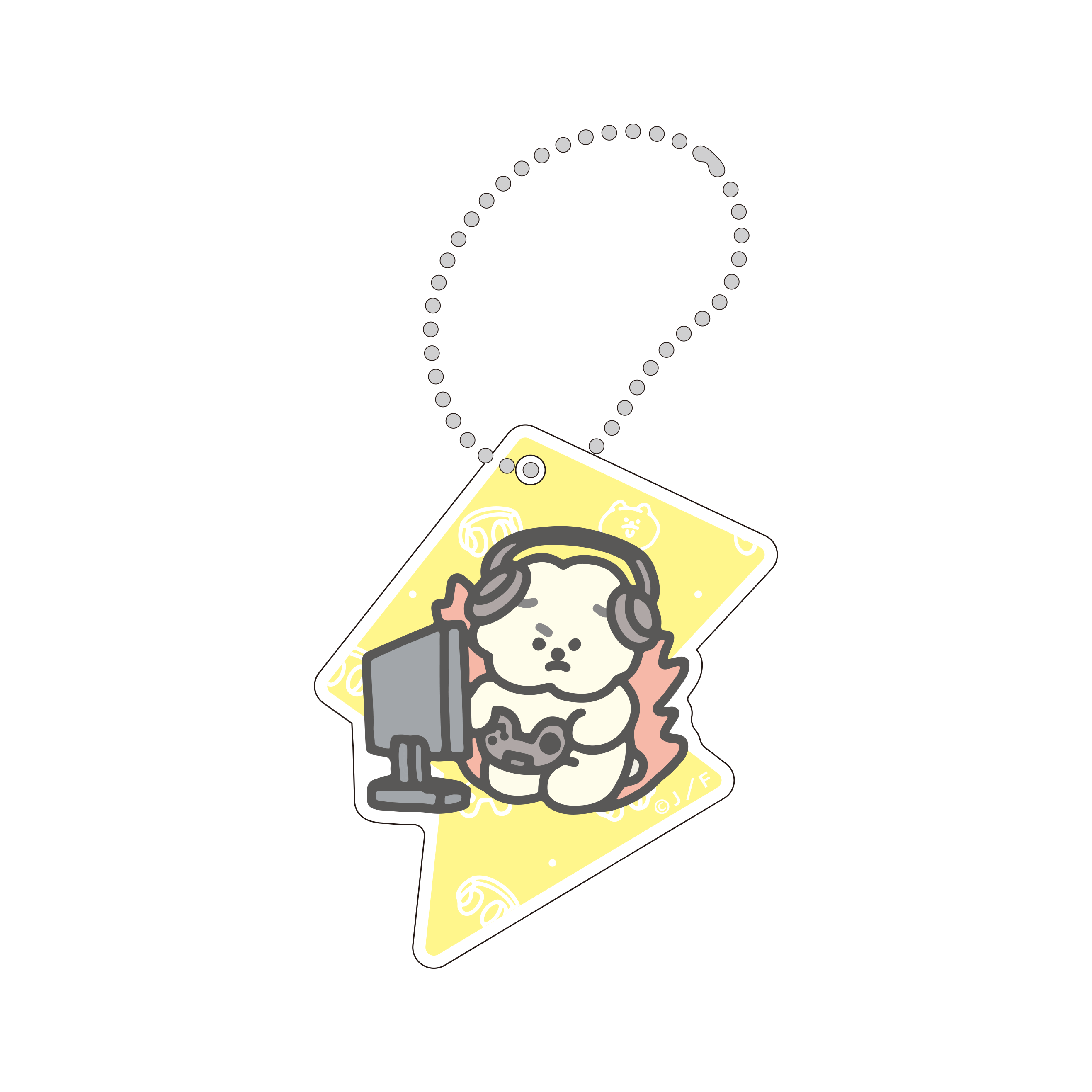 もっさりもさお　ツインアクリルキーホルダー　IKIRUKATE　ゲーム