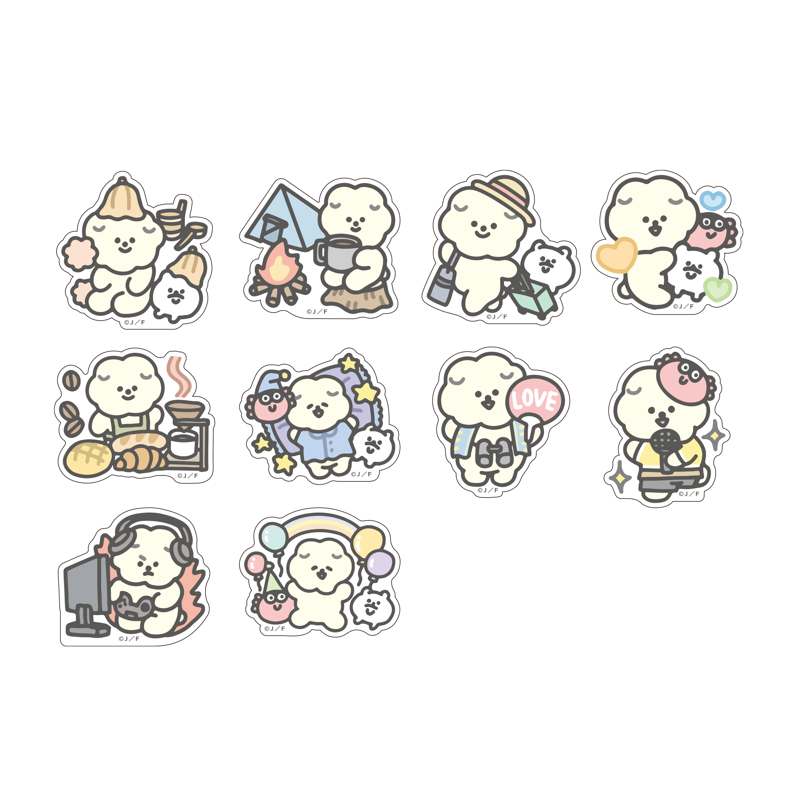 もっさりもさお　アクリルマグネット（ランダム10種）IKIRUKATE